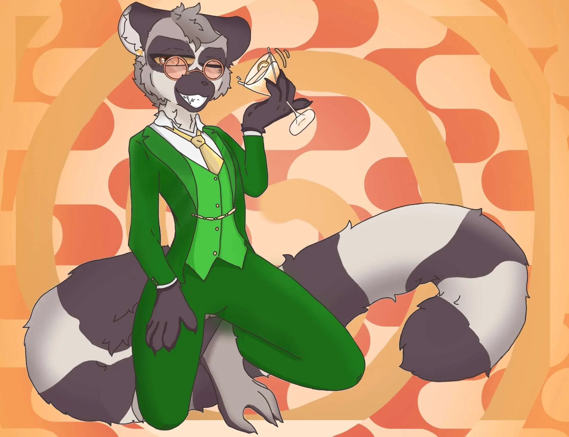 Super cool lemur named Lazlo (my other sona)